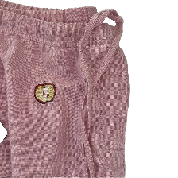 Orvis Women’s Sz Medium Men 32x30 Pink Fruit Embroidered Casual Chino Deck Pant - Picture 3 of 7